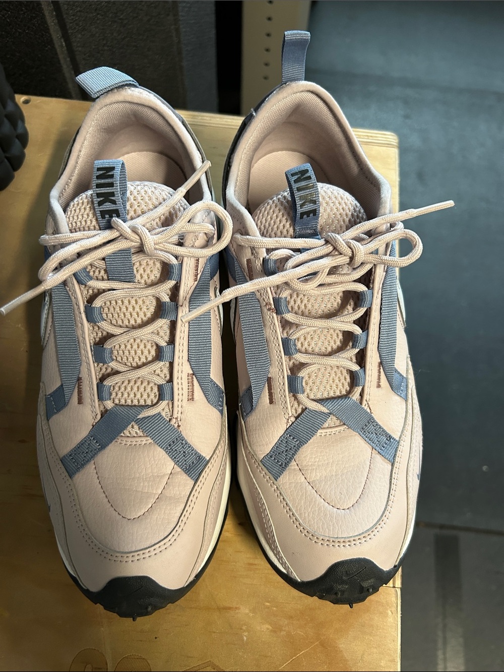 Nike Women's Pink and Blue Wave-Textured Sneakers - Picture 2 of 4